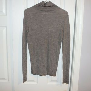 Vince Long Sleeve Pullover Turtleneck Sweater Gray